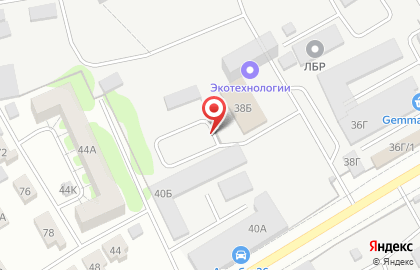 Автостоянка на ул. Дорожная, 38в на карте