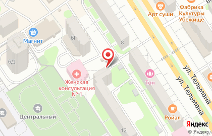 Киоск по продаже питьевой воды, г. Энгельс на улице Тельмана на карте