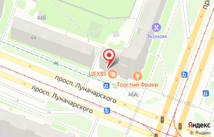 Магазин разливного пива ГлавПиво на проспекте Луначарского на карте