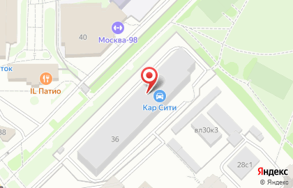 Автостоянка в Москве на карте