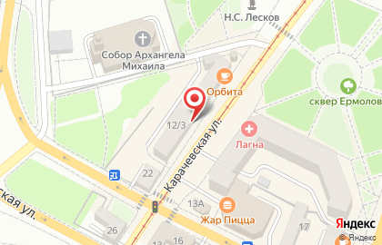 Магазин Валерия на Карачевской улице на карте