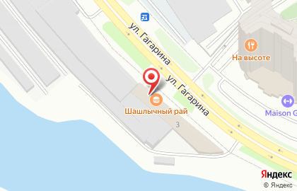 Бар Barrel на улице Гагарина на карте