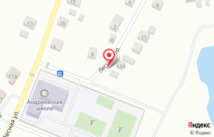 У озера в Лесном переулке на карте