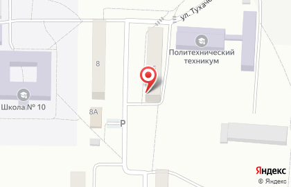 Продуктовый магазин на улице Тухачевского на карте