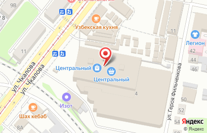 Метиз на улице Чкалова на карте