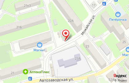 Киоск по продаже мясной продукции на Автозаводской улице на карте