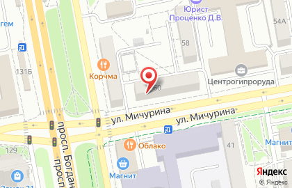 Пункт выдачи Boxberry на улице Мичурина на карте