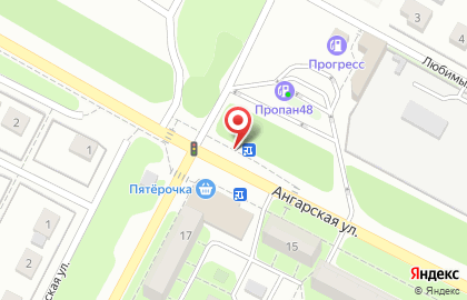 Киоск по продаже колбасных изделий на Ангарской улице на карте