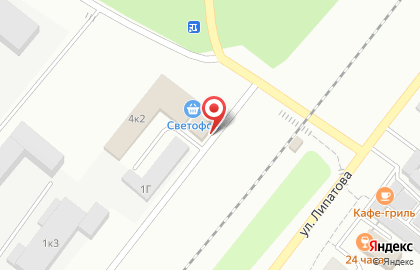 Салон ритуальных услуг Мемория на улице Липатова на карте