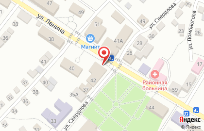 Супермаркет Покупочка на улице Ленина на карте
