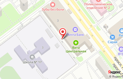 Градус на проспекте Генерала Тюленева на карте