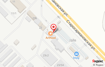 Кафе-бистро Домашняя кухня на Старосармановской улице на карте