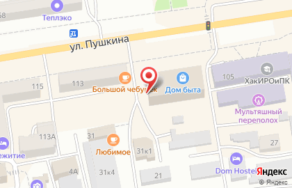 Торгово-монтажная компания Триколор-Сервис на улице Пушкина на карте