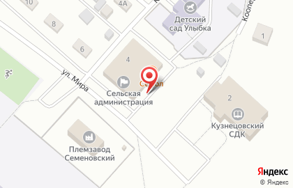 Продуктовый магазин Семол на улице Мира на карте