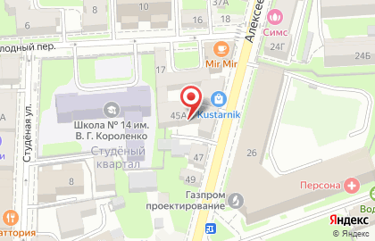 Полиграфическая компания Экспресс Принт на Алексеевской улице на карте