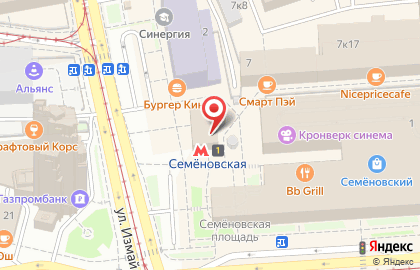 Станция Семёновская на карте