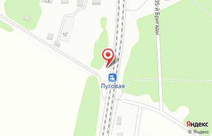 Луговая, железнодорожная станция на карте
