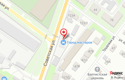 Магазин автозапчастей и автотоваров Город Мастеров на карте