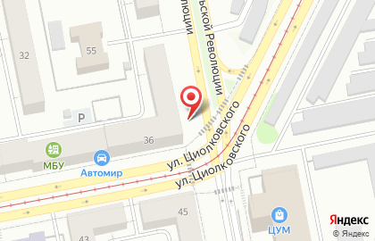 Ponti на улице Циолковского на карте