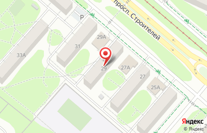 Мастерская цветов на проспекте Строителей на карте