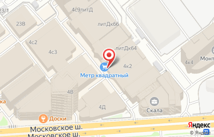 Магазин строительных материалов Метр квадратный в Октябрьском районе на карте