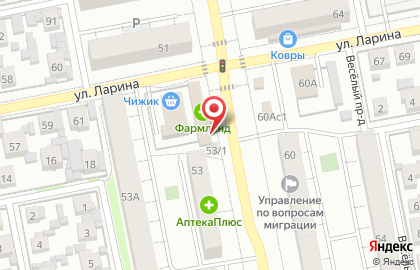Магазин Борковский хлеб в Центральном районе на карте