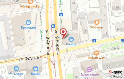 Кафе в Калининграде на карте
