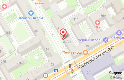 Детская музыкальная школа Вдохновение в Василеостровском районе на карте