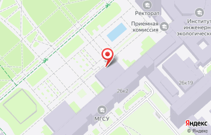 МГСУ,Национальный Исследовательский Московский строительный университет на карте