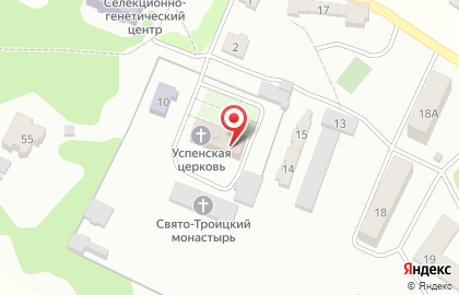 Троицкий мужской монастырь на карте
