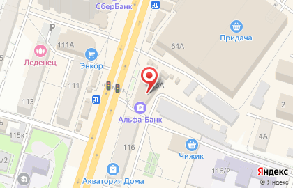 Belwest в Левобережном районе на карте