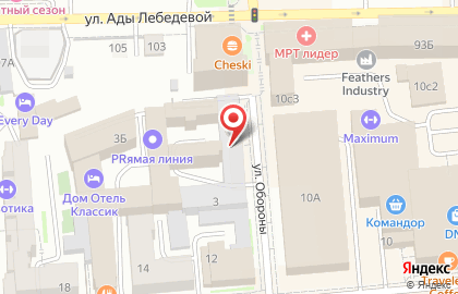 Студия красоты Eclat в Центральном районе на карте