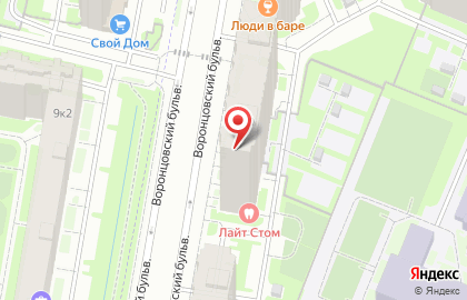 Продуктовый магазин в Санкт-Петербурге на карте