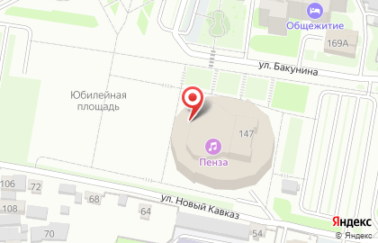 Пенза на улице Суворова на карте