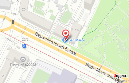 Мебельный салон Много Мебели на Верх-Исетском бульваре на карте