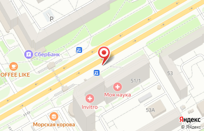 Продовольственный магазин в Ленинском районе на карте