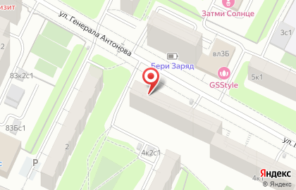 Участковый пункт полиции район Коньково на улице Генерала Антонова, 4 к 1 на карте