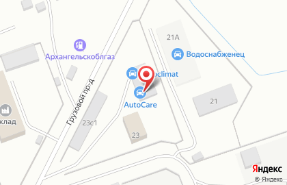 Автосервис AutoCare в Грузовом проезде на карте