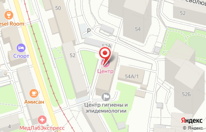 Сауна Центр в Свердловском районе на карте