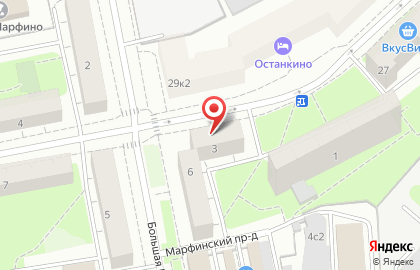 Продуктовый магазин Калинка на Петровско-Разумовской на карте