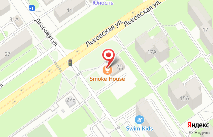 Центр паровых коктейлей Smoke House в Автозаводском районе на карте