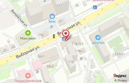 Суши-бар Японский домик в Октябрьском районе на карте