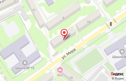 Мичурино Молоко на улице Мира на карте