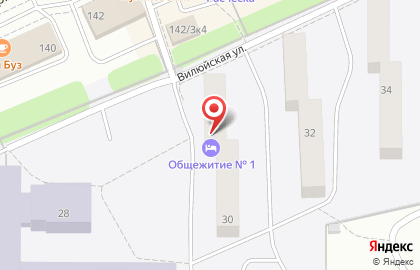 Общежитие НГПУ в Октябрьском районе на карте