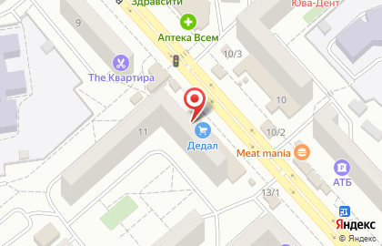 Магазин отделочных материалов Дедал на улице Водопьянова на карте