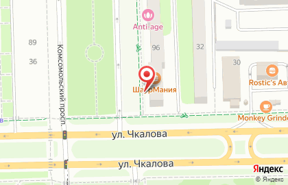 Кафе ШаурМания на Комсомольском проспекте на карте