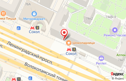 Фирменный магазин Рузское Молоко на Ленинградском проспекте на карте