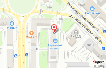 Ридэк в Центральном районе на карте