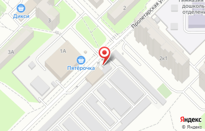 Шиномонтажная мастерская на улице Терешковой на карте