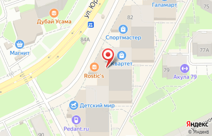 Салон-магазин Академия штор в Мотовилихинском районе на карте